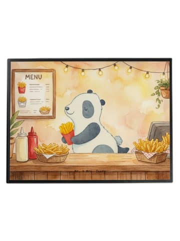 Mr. & Mrs. Panda Schreibunterlage Panda beflügelt Pommes Design ... in Weiß