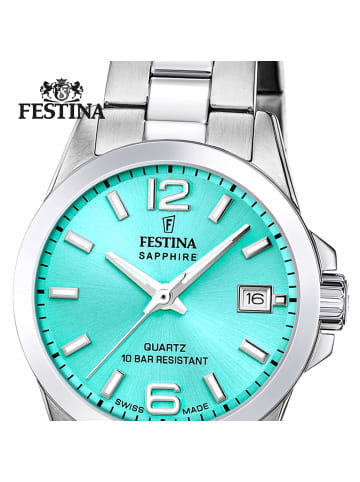 Festina Analog-Armbanduhr Festina Swiss Made silber klein (ca. 29mm)