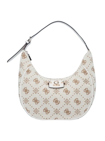 Guess Neda Schultertasche 36 cm in off white logo