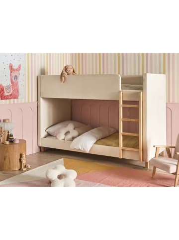 Beliani Hochbett CHOCQUES in Beige/Braun - (W) 97 x (H) 143 x (L) 214 cm