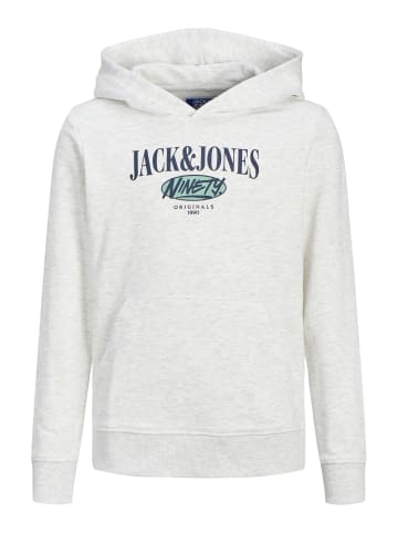 JACK & JONES Junior Kapuzensweatshirt JORCOBIN in white melange