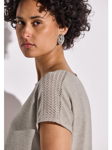 Street One 'Shirt mit Spitzendetail' Beige
