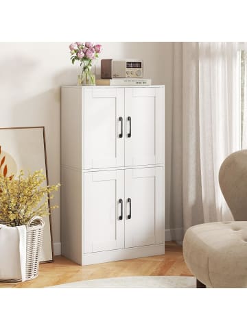 COSTWAY Küchenschrank 60 x 30 x 110 cm in Weiß