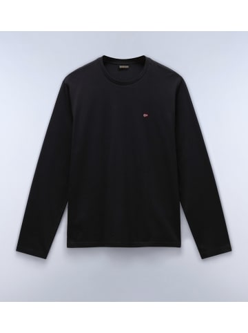 Napapijri Longsleeve "Salis Ls 1" in Schwarz
