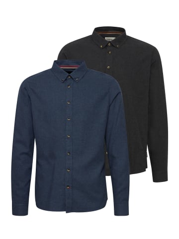 BLEND Langarmhemd BHShirt 2er-Pack in Blau