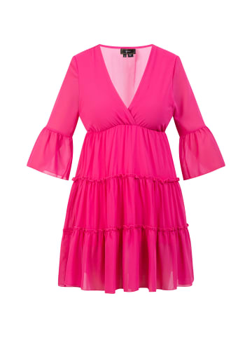 faina Damen Minikleid Mit Rüschen in Pink