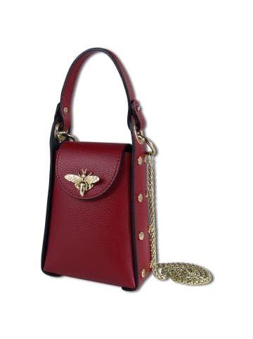 Toscanto Leder Umhängetasche Toscanto Tasche rot ca. 13cm
