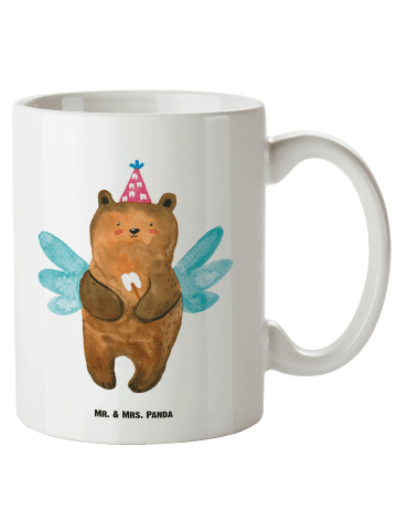Mr. & Mrs. Panda Weiße Tasse Bär Zahnfee ohne Spruch in Weiß