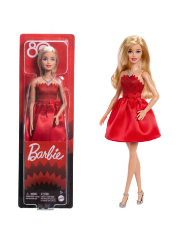 Barbie Rubinrote Barbie Puppe | JGD25 | 80 Jahre Mattel | Sammelpuppe