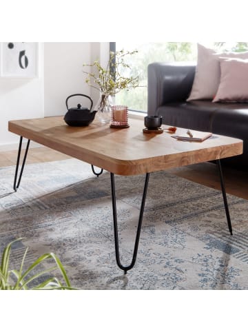 KADIMA DESIGN Couchtisch BAGLI Massiv-Holz 115 cm breit Wohnzimmer-Tisch in Akazie