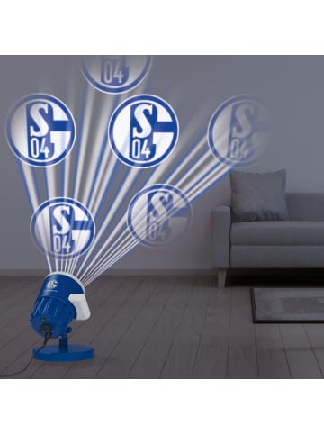 FC Schalke 04 LED-Motivstrahler 7,5W blau/weiß mit Logo  Blau