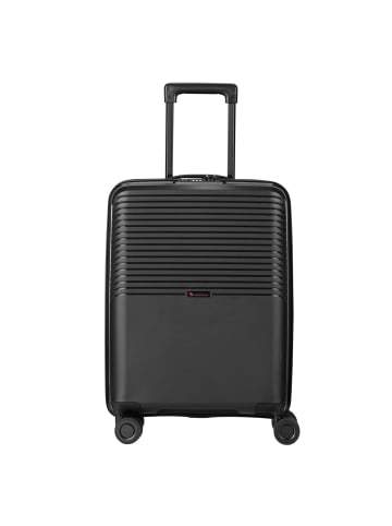 Pack Easy Jet 4 Rollen Kabinentrolley 55 cm in schwarz