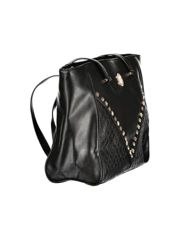 Laura Biagiotti Schwarz PVC Damen Handtasche