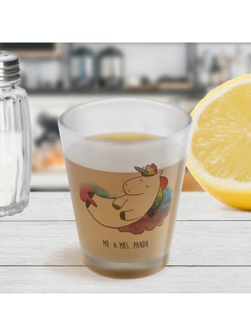 Mr. & Mrs. Panda Schnapsglas Einhorn Wolke 7 ohne Spruch in Transparent