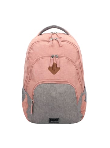 travelite Basic Rucksack 45 cm Laptopfach in rosa-grau