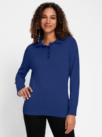 WITT WEIDEN Polopullover in royalblau