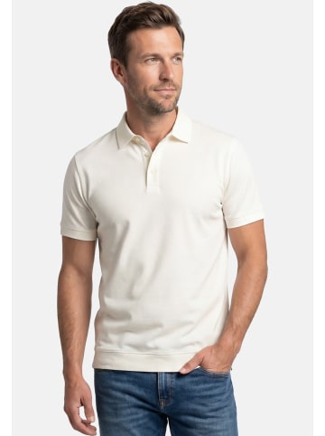 Ragman Poloshirt Basic in Creme / schwarz