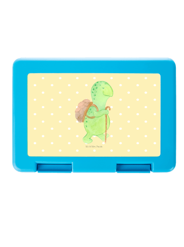 Mr. & Mrs. Panda Brotbox Schildkröte Wanderer ohne Spruch in Gelb Pastell