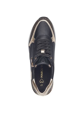 Marco Tozzi Sneaker in BLACK/GOLD