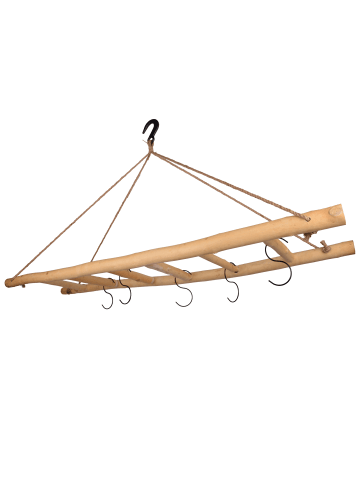 UNUS Dekoleiter Holzleiter hängend in Natur