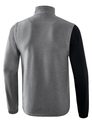 erima 5-C Jacke mit abnehmbaren Aermeln in schwarz/grau melange/weiss