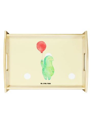 Mr. & Mrs. Panda kaffeetablett Schildkröte Luftballon ohne Spruch in Gelb Pastell