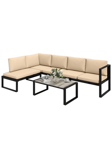 Outsunny Gartenmöbel-Set,,Khaki