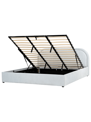 Beliani 2-tlg Doppelbett QUILLIEN in Blau