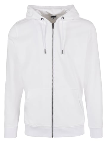 Urban Classics Zip-Kapuzenpullover in white