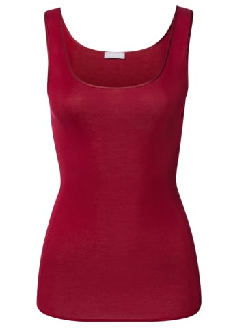 Hanro Unterhemd / Top Cotton Seamless in Red dahlia