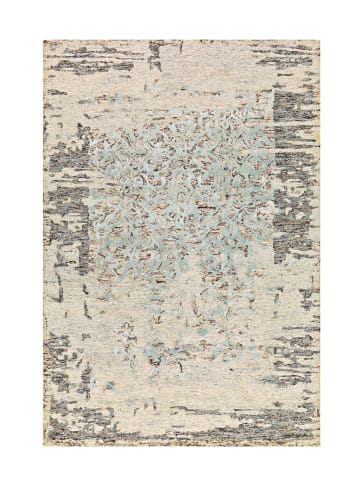 Arte Espina Kurzflor Teppich Damast 806 in grau - mint - rechteckig