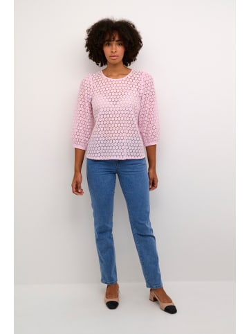 Kaffe Langarm-Bluse KAloren in Pink Mist