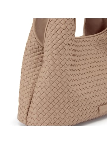 Les Visionnaires Paz Weave Silky Schultertasche Leder 42 cm in cream