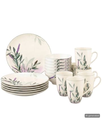 Seltmann Weiden 18er Set Frühstücks-Set Savona Provence bunt-beige in bunt-beige