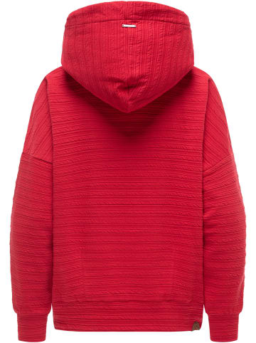 ragwear Kapuzenpullover Pirita Crepe in Red