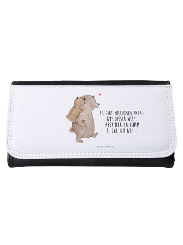 Mr. & Mrs. Panda Portemonnaie für Damen Papa Bär mit Spruch in Weiß