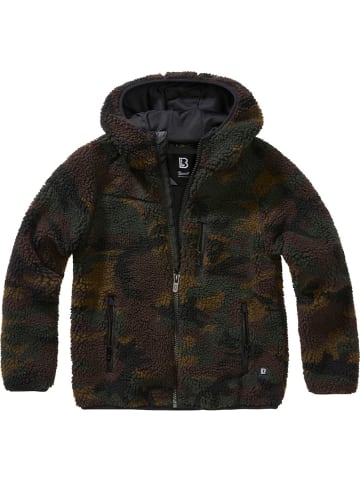 Brandit Kinder Fleecejacke/Fleecepullover "Kids Teddyfleece Jacket Hooded" in Camouflage