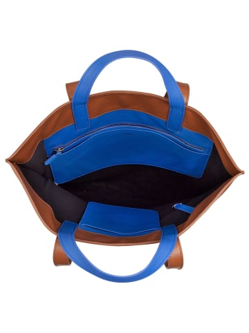 DuDu Madeleine Shopper Tasche Leder 40 cm cinnamon