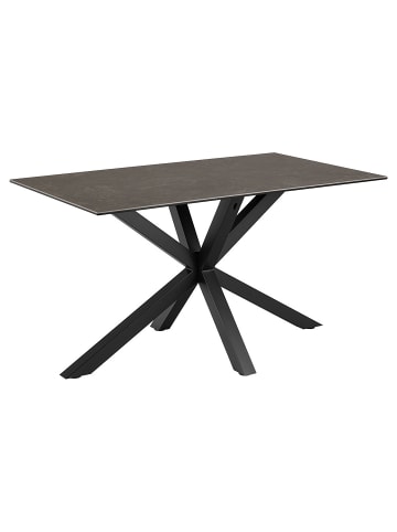 ebuy24 Esstisch Heaven Schwarz 135 x 80 cm