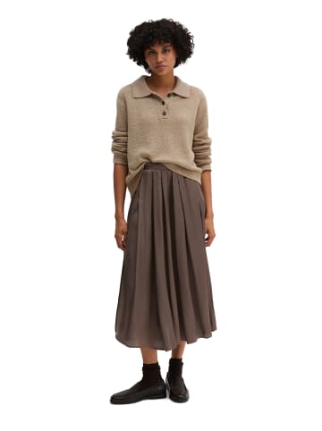 Marc O'Polo Strick-Poloshirt relaxed in Stone Taupe Melange