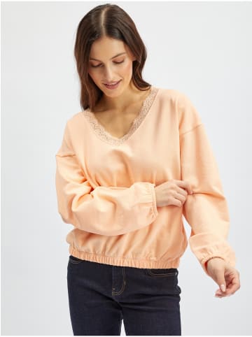 orsay Sweatshirt in Aprikosen Farbe