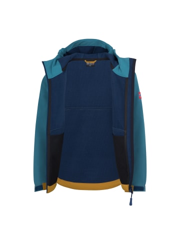 Trollkids Softshelljacke Kristiansand in stormy blue