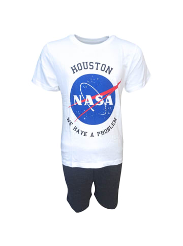 Nasa Schlafanzug kurz NASA in Grau