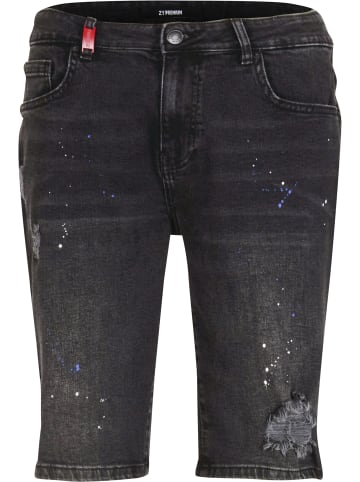 2Y Premium Denim Short in black