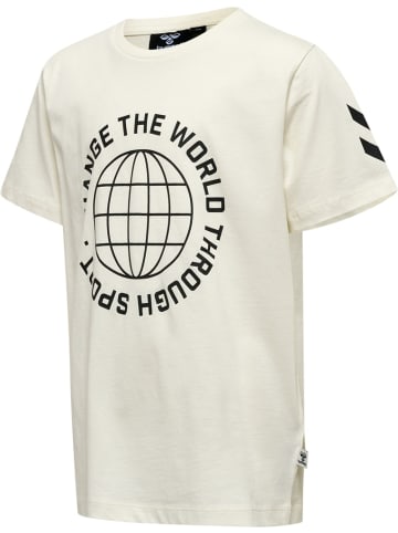 Hummel Shirt "Hmlglobal T-Shirt S/S" in Beige