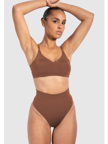 SMILODOX Mid Waist String Nysa in Braun