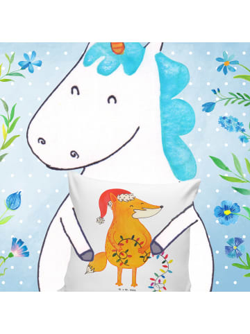 Mr. & Mrs. Panda kuschelkissen 40x40 Fuchs Weihnachten ohne Spruch in Weiß