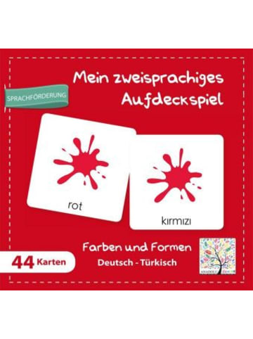 Schulbuchverlag Anadolu Spiel - Mein zweisprachiges Aufdeckspiel, Farben und Formen Deutsch-Türkis