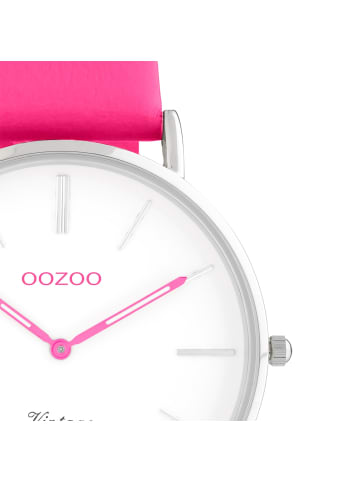 Oozoo Armbanduhr Oozoo Vintage Series pink groß (ca. 40mm)