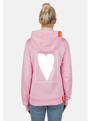 Salzhaut Sweatjacke SÖÖTE - HERZ RÜCKEN in Rosé